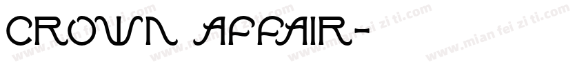 Crown Affair字体转换